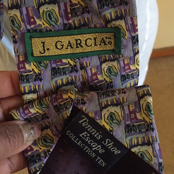 ✨🎁J Garcia Purple Designer Tie🎁✨ - Picture 4 of 5